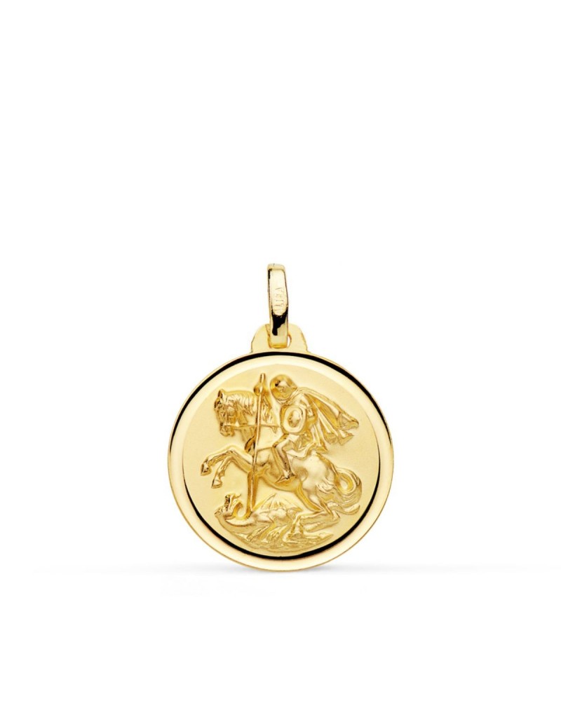 Medalla San Jorge oro 18k amarillo 18mm