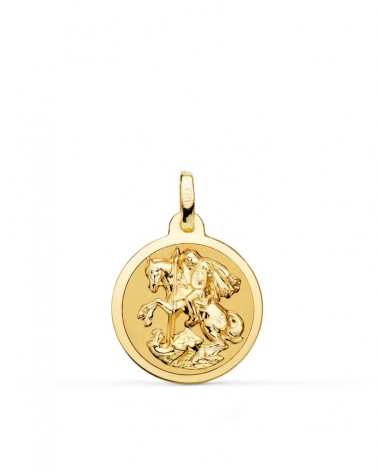 Medalla San Jorge oro 18k amarillo 18mm