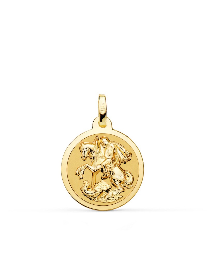 Medalla San Jorge oro 18k amarillo 18mm