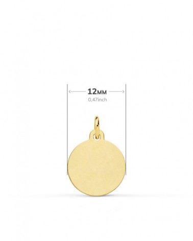 Medalla oro 18k San Cristóbal 12mm