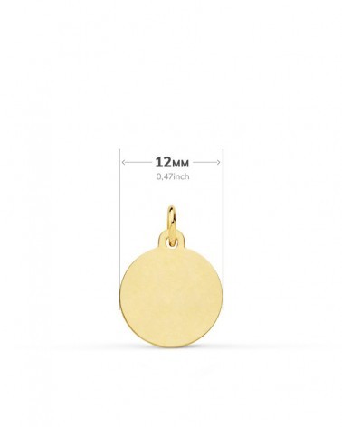 Medalla oro 18k San Cristóbal 12mm