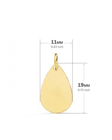 Medalla bebé oro 18k angelito con reloj 19x11mm