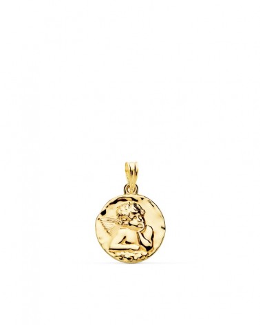 Medalla oro 18k Angelito 14mm