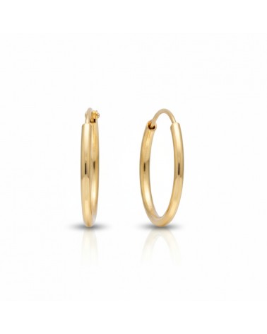 Aros oro 18k tubo 12mm diámetro interior grosor 1mm