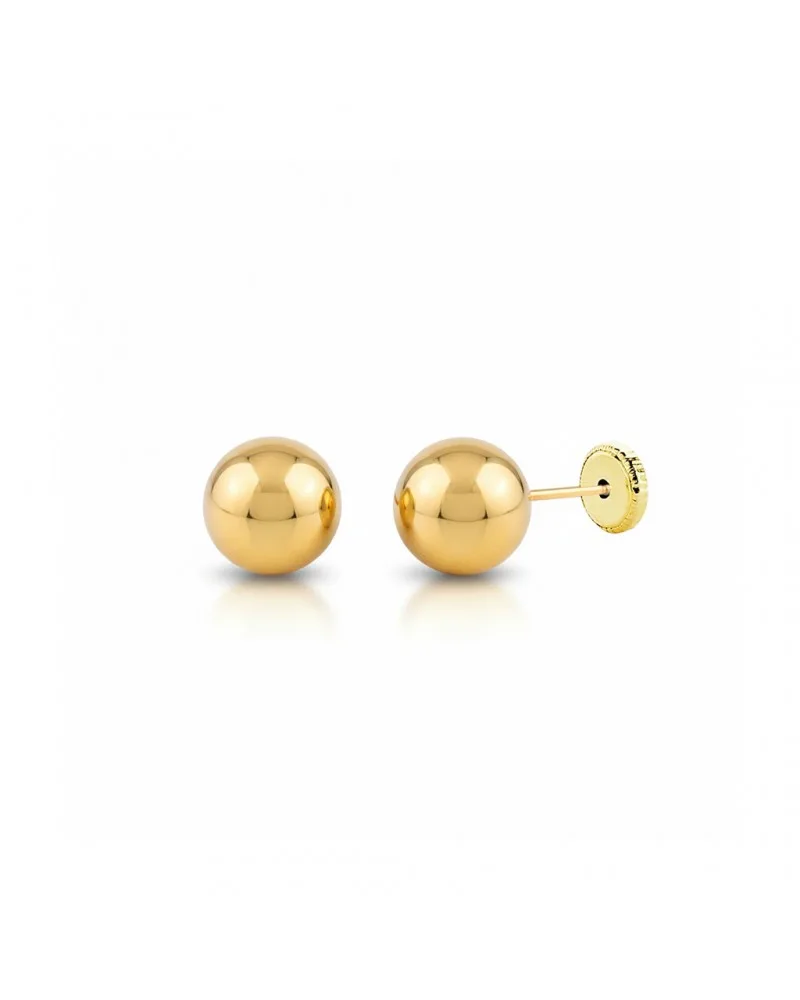 Pendientes oro 18k tornillo bola 5mm bebé