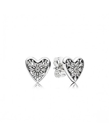 PANDORA HEART EARRINGS 296368cz