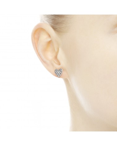 PANDORA HEART EARRINGS 296368cz