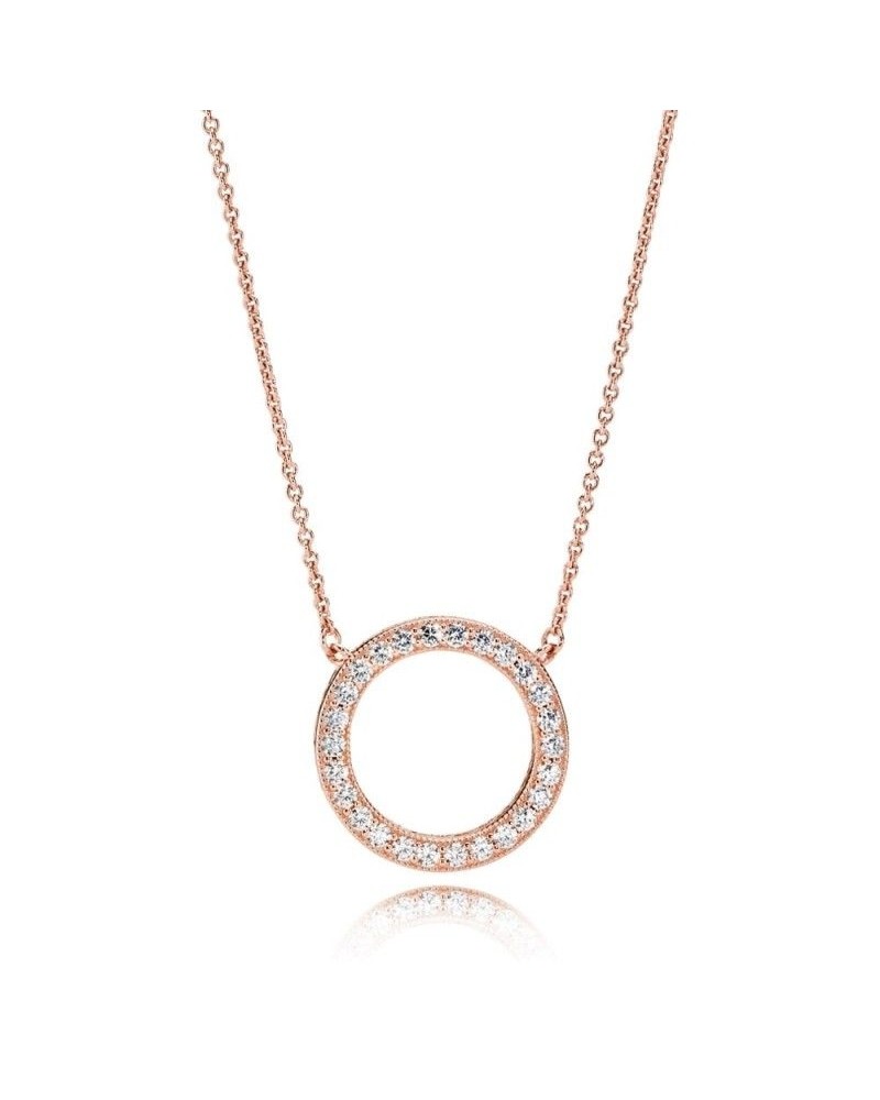 PINK PANDORA NECKLACE 580515cz
