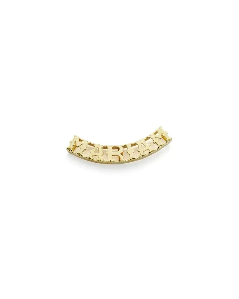 Colgante oro 18k amarillo nombre personalizado 6 letras