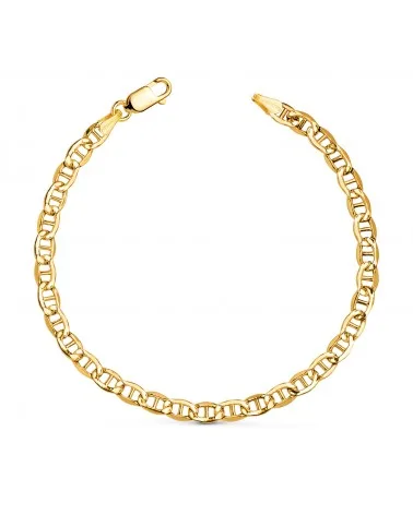 Pulsera oro 18k amarillo ancla hueca