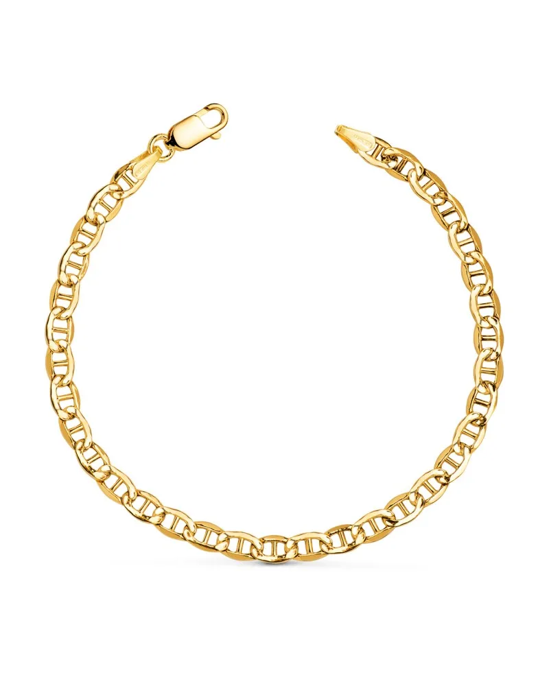Pulsera oro 18k amarillo ancla hueca