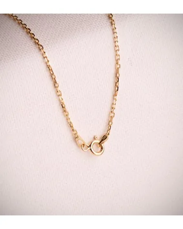 Cadena oro 18k amarillo maciza forzada 40 cm 1,5 mm