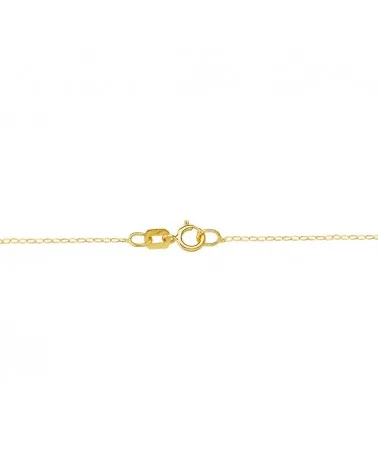 Collar oro 18k amarillo corazones 12 mm 45 cm c