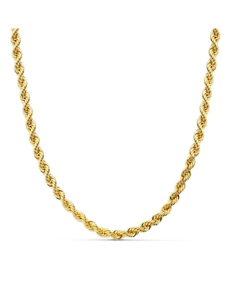 Cordón oro 18k salomónico 45 cm normal 4,5 mm