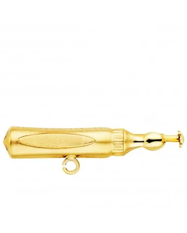 Alfiler oro 18k amarillo biberón 27x5mm