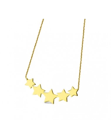 GARGANTILLA ORO 18K Y ESTRELLAS