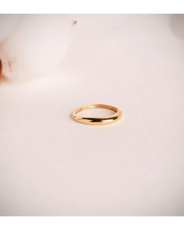 Sortija oro 18k amarillo lisa brillo 3 mm