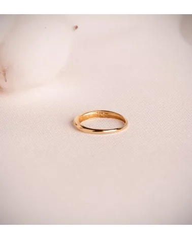 Sortija oro 18k amarillo lisa brillo 3 mm