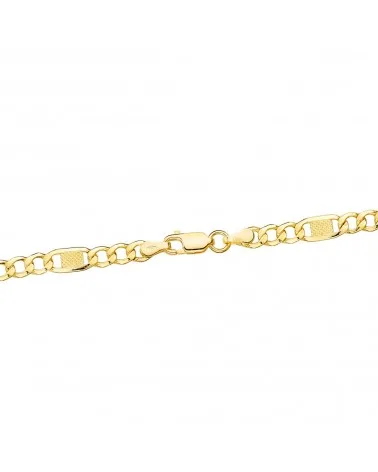 Cadena oro 18k amarillo eslabones huecos 3x1