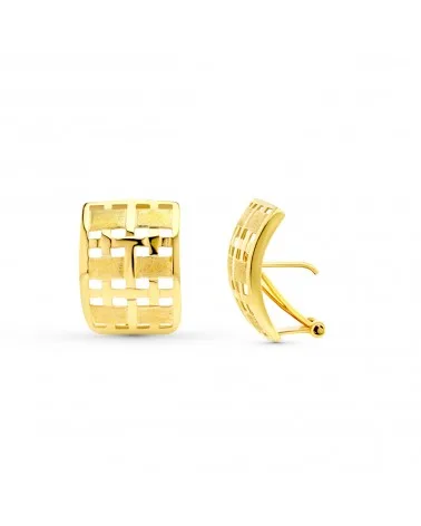 Pendientes oro 18k caladas