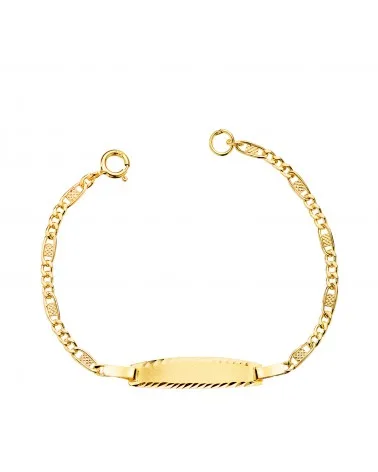 Esclava oro 18k amarillo 3x1