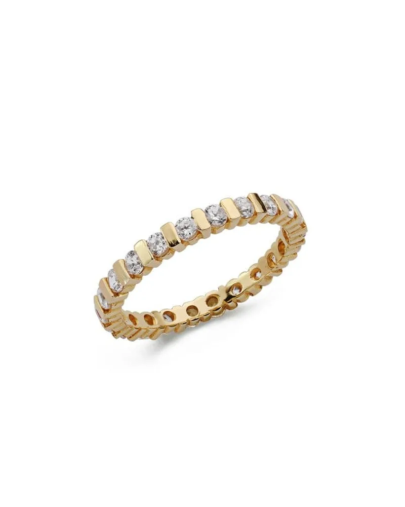 Alianza oro 18k amarillo con circonita redondas
