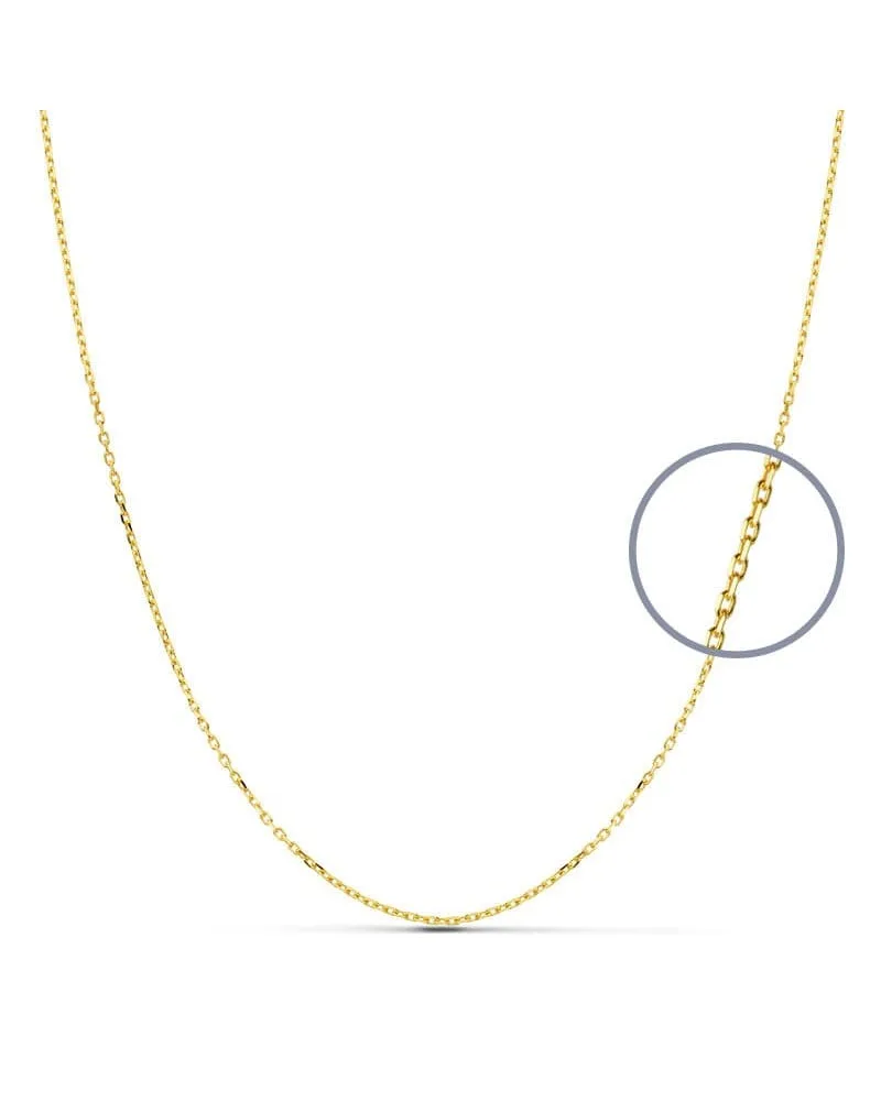 Cadena oro 9k amarillo forzada maciza
