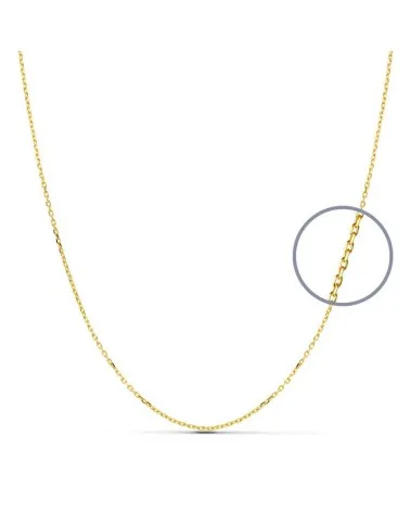 Cadena oro 9k amarillo forzada maciza
