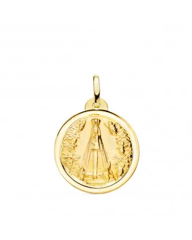 Medalla oro 9k nuestra señora de begoña 20 mm