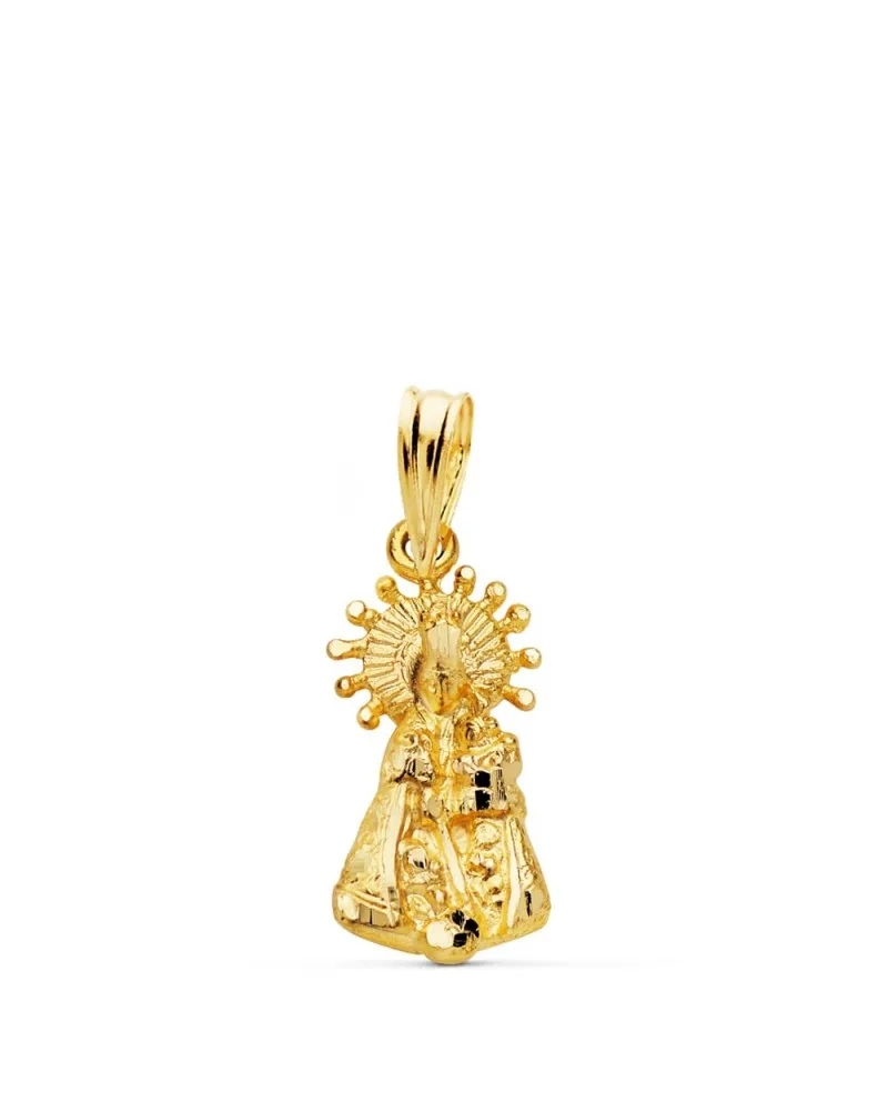 Medalla oro 9k amarillo silueta Virgen de los Desamparados