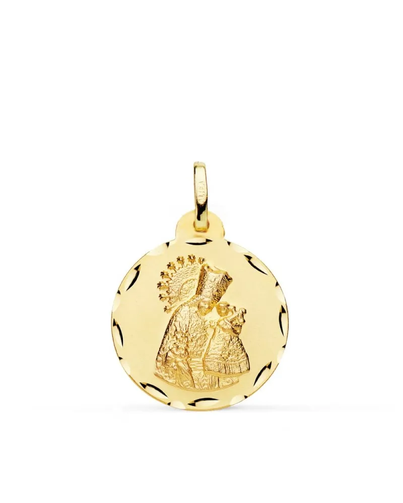 Medalla oro 9k amarillo Virgen de los Desamparados 20 mm