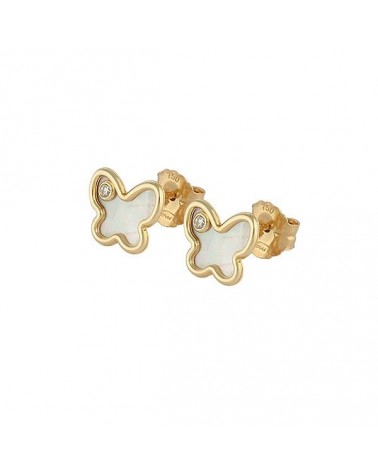 PENDIENTES MARIPOSA ORO 18K