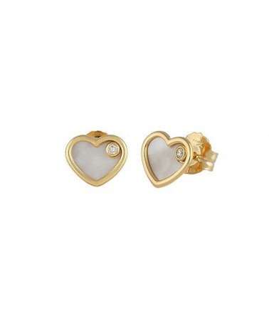 PENDIENTES CORAZÓN ORO 18K