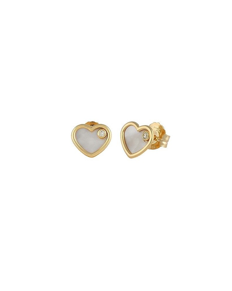 PENDIENTES CORAZÓN ORO 18K