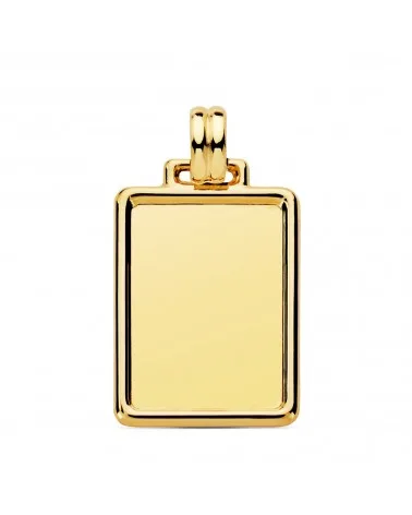 Placa oro 9k amarillo chapa lisa brillo