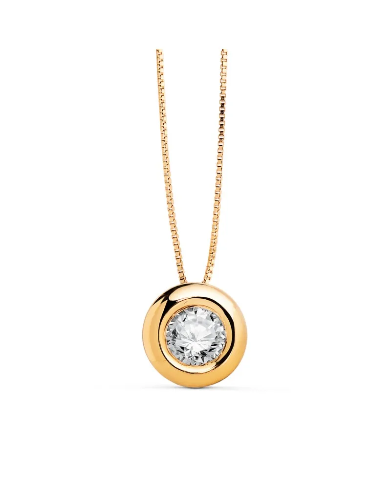 Gargantilla oro 18k amarillo diamantes de laboratorio