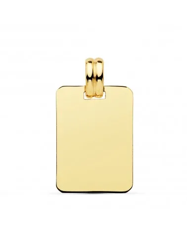 Placa oro 18k amarillo chapa lisa brillo ligera