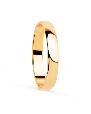 Alianza oro 18k amarillo lisa brillo ancho 3,5 mm