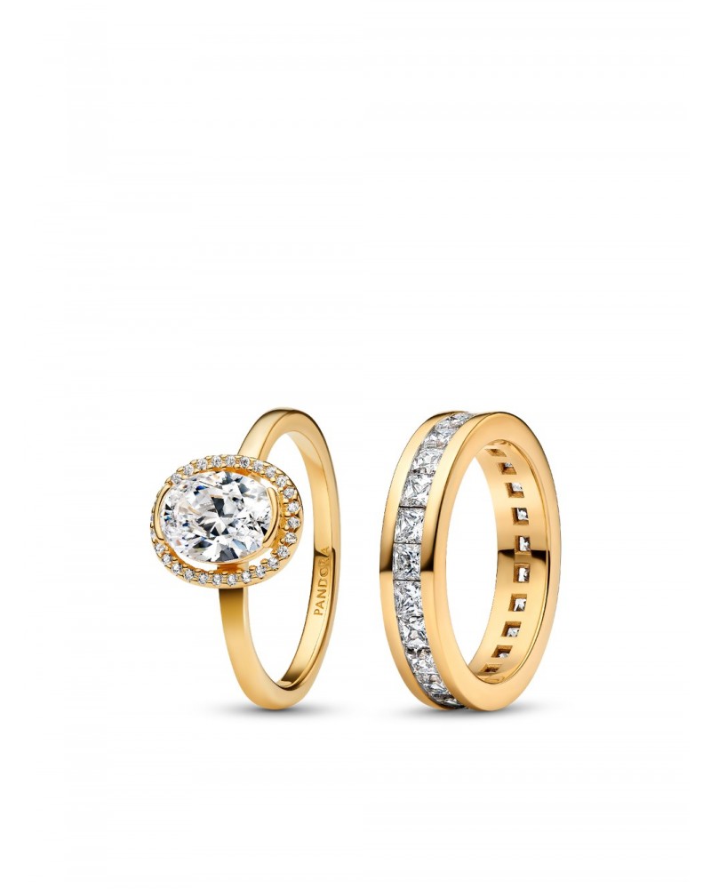 Conjunto de Regalo Anillos Brillantes Pandora BC2516