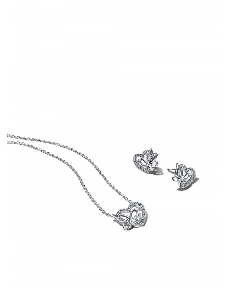 Conjunto de Regalo Corazón y Mariposa Entrelazados de Pandora Moments BC2611