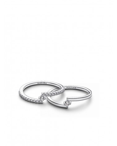 Conjunto de regalo Anillos Abiertos Brillantes Pandora BE2618