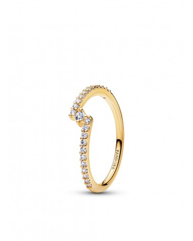 Conjunto de regalo Anillos Abiertos Brillantes Dorados Pandora BE2619 - foto 3