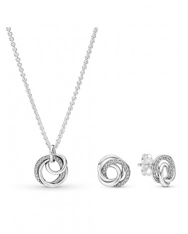 Conjunto de joyería Círculos de familia para siempre Pandora B801213