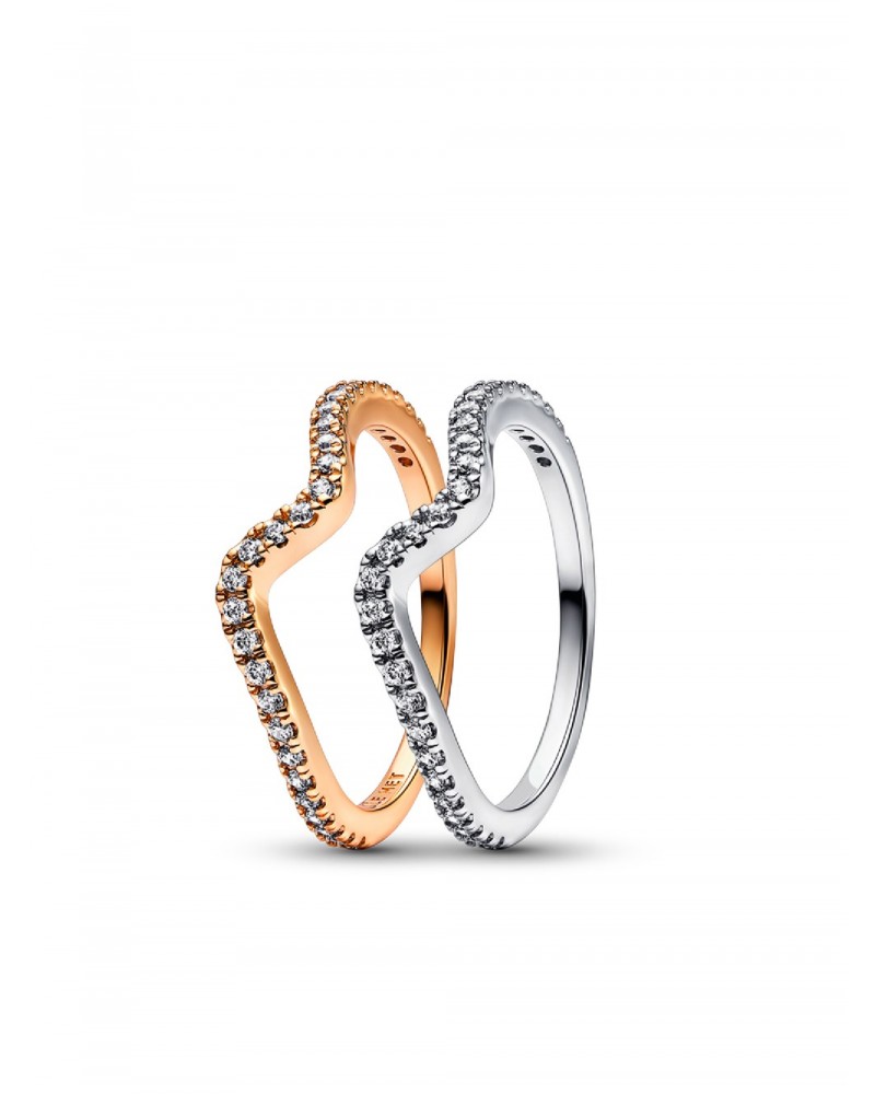 Conjunto de Regalo Anillos Ola Brillante Pandora B823108