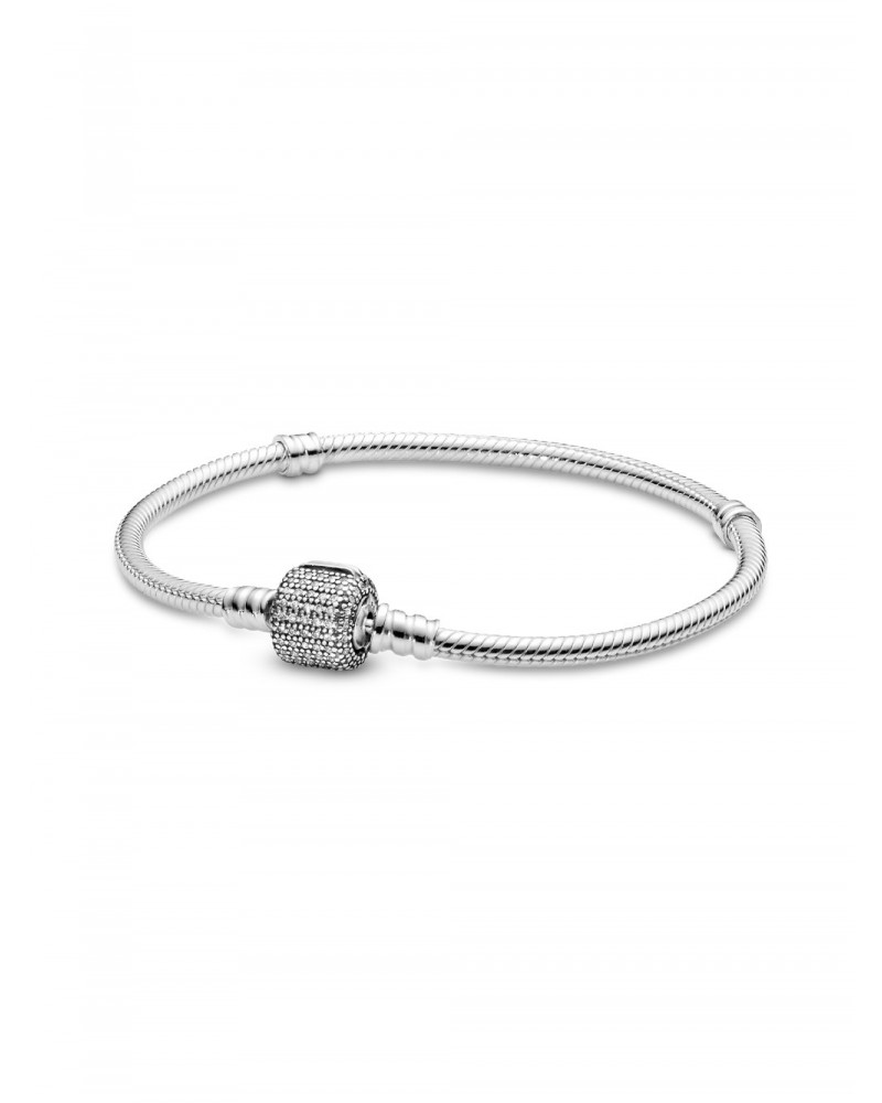 Pulsera Pandora Moments Cadena de Serpiente con cierre de firma 590723CZ