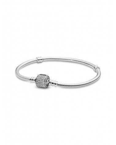 Pulsera Pandora Moments Cadena de Serpiente con cierre de firma 590723CZ