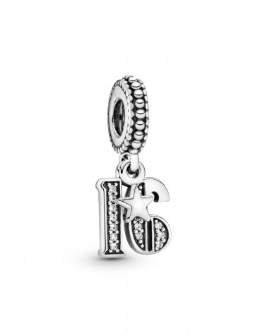 Charm Pandora colgante en plata de ley 16 Años de Amor 797261CZ