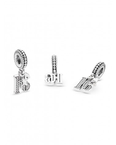 Charm Pandora colgante en plata de ley 16 Años de Amor 797261CZ - foto 2