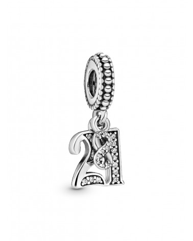 Charm Pandora colgante en plata de ley 21 Años de Amor 797263CZ
