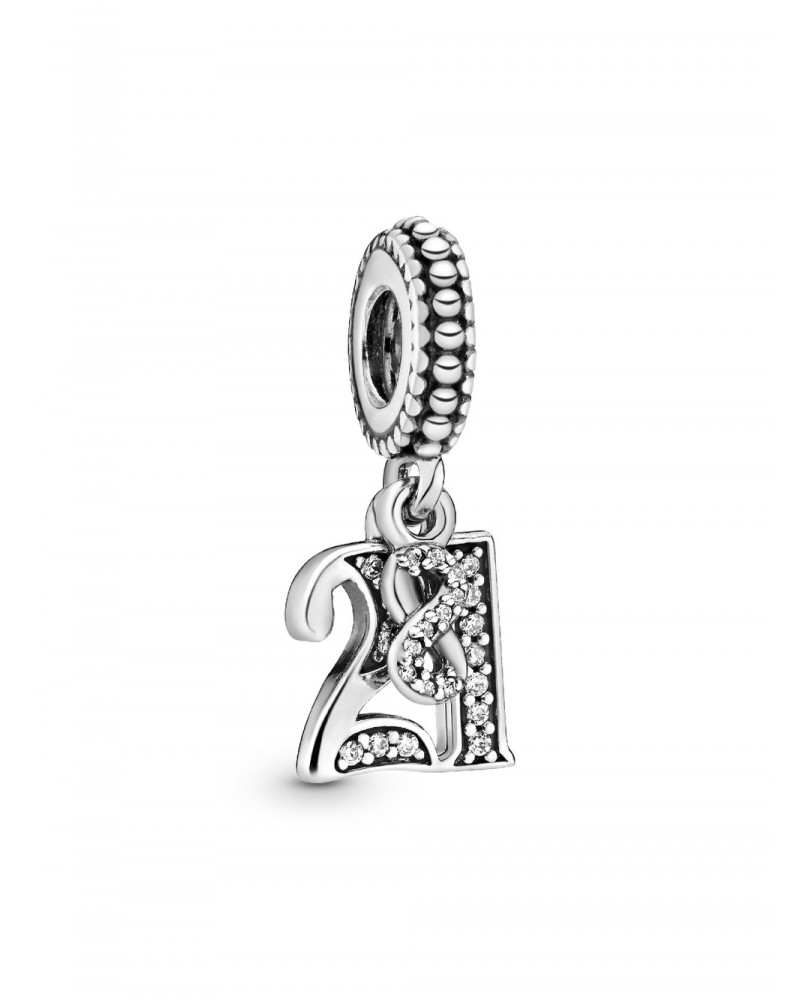 Charm Pandora colgante en plata de ley 21 Años de Amor 797263CZ